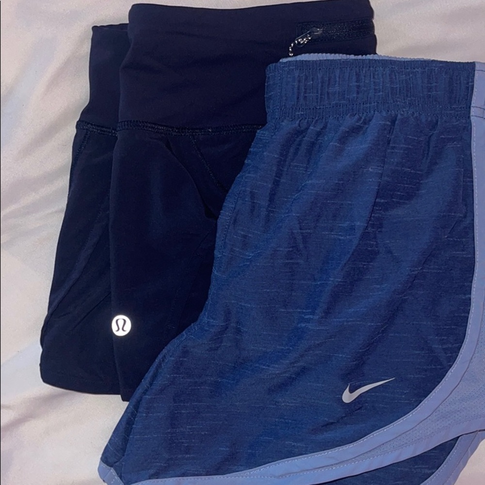 2 PAIRS💙💙 nike and lululemon shorts